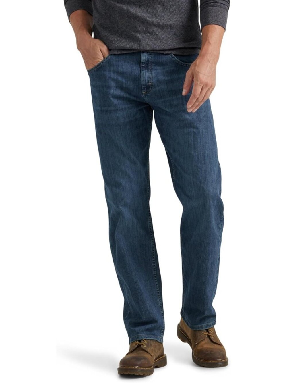 Men's Regular Fit Comfort Flex Waist Jeans - Stretch Denim, Casual Style